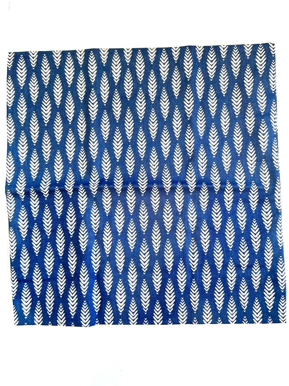 Blue & White Patterned Cotton 20 x 20 Pillow Inserts Collection of 6